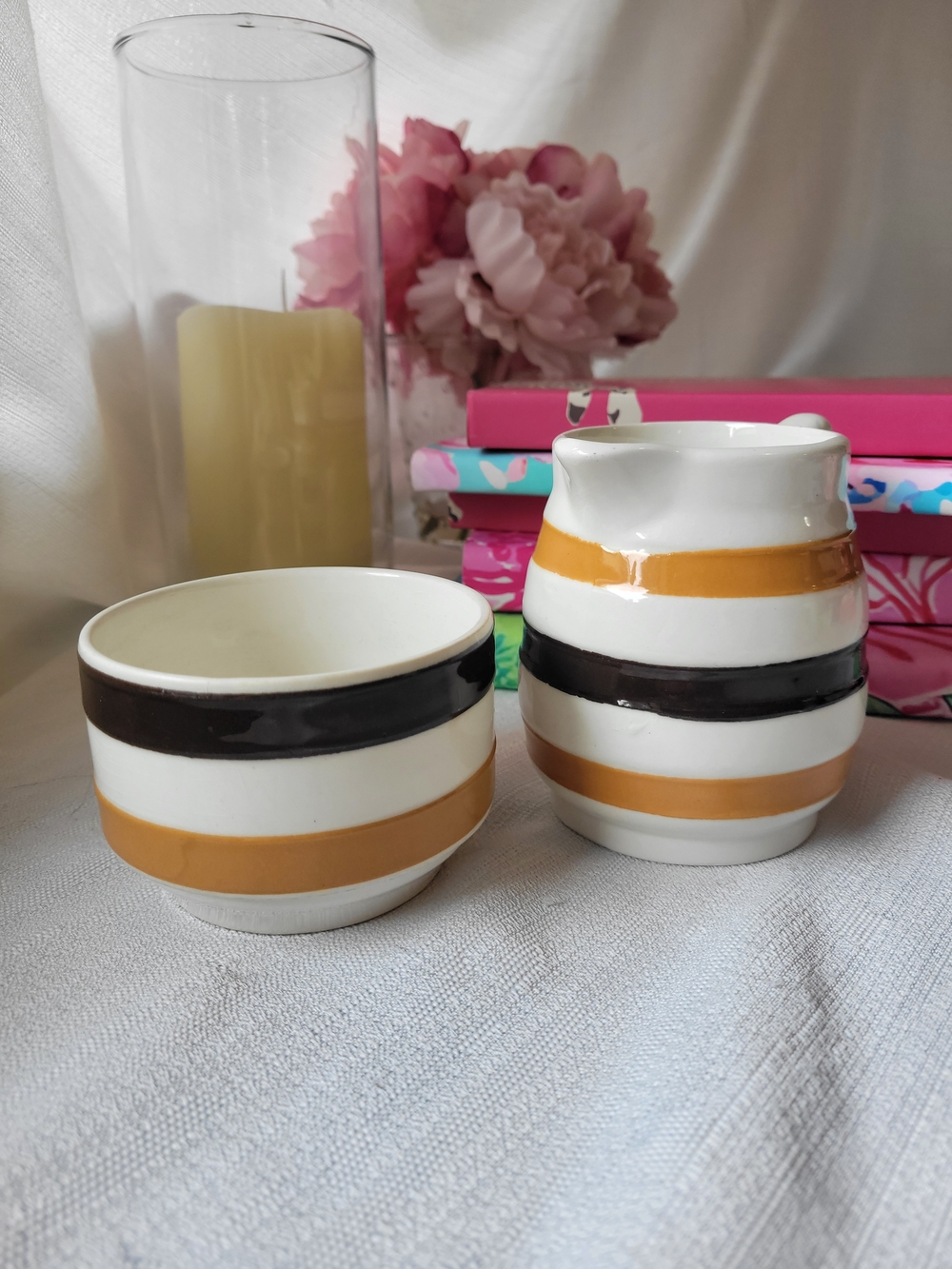 Carrigaline Vintage Irish Ceramic Creamer and Sugar